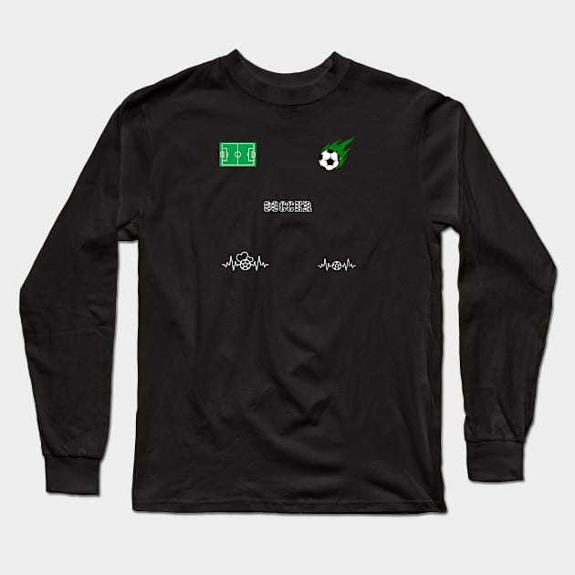 Soccer Lover Long Sleeve T-Shirt by BlackMeme94